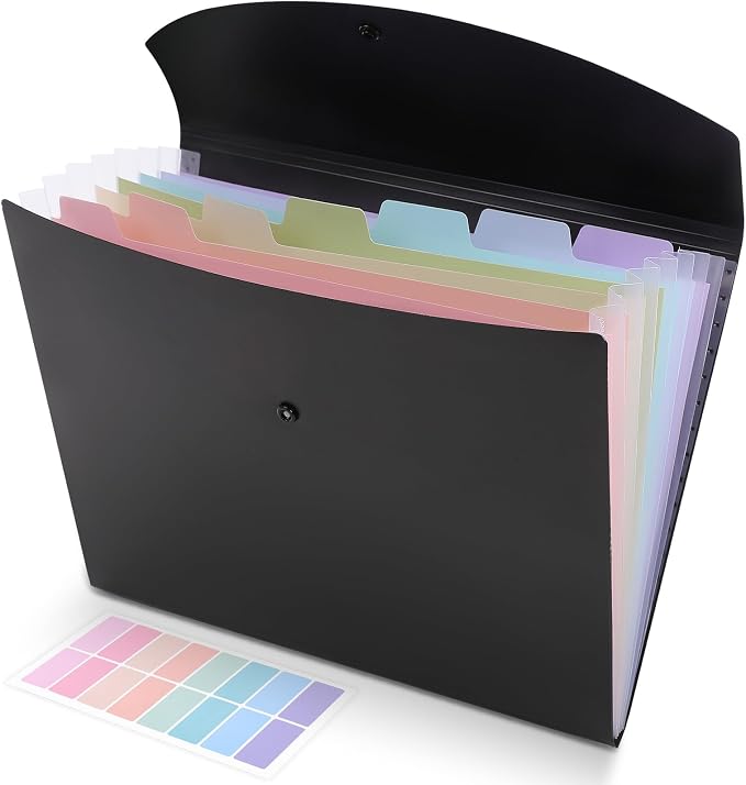 SKYDUE Cute Accordion File Organizer, Expanding File Folder by SKYDUE