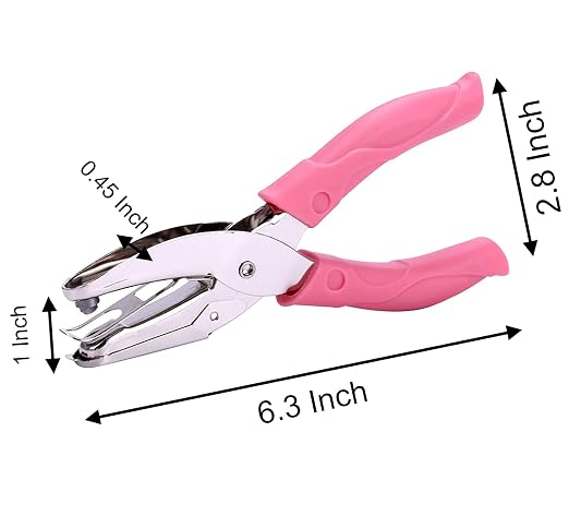 1 Pack 6.3 Inch Length 1/4 Inch Diameter of Heart Shape Hole Handheld Single - Image 5