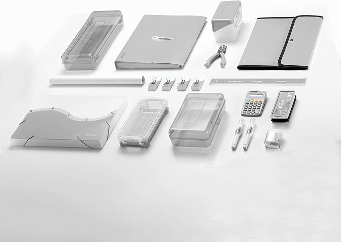 Square Flap Document Holder Grey, Expanding File Folder, A4 Letter Size - Image 7