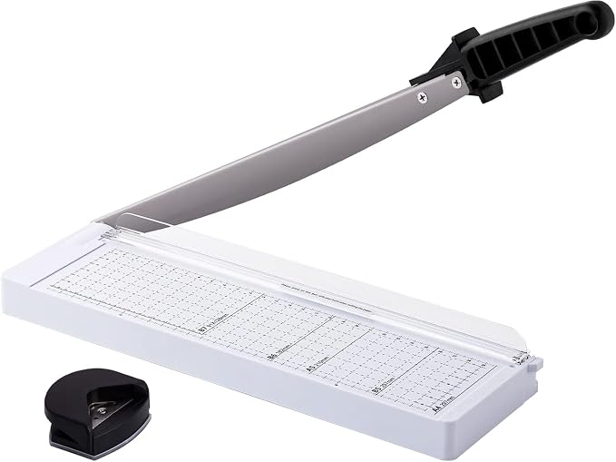 TIANSE Paper Trimmer 12” 8 to 12 Sheet Capacity Paper Cutter Guillotine - Image 7