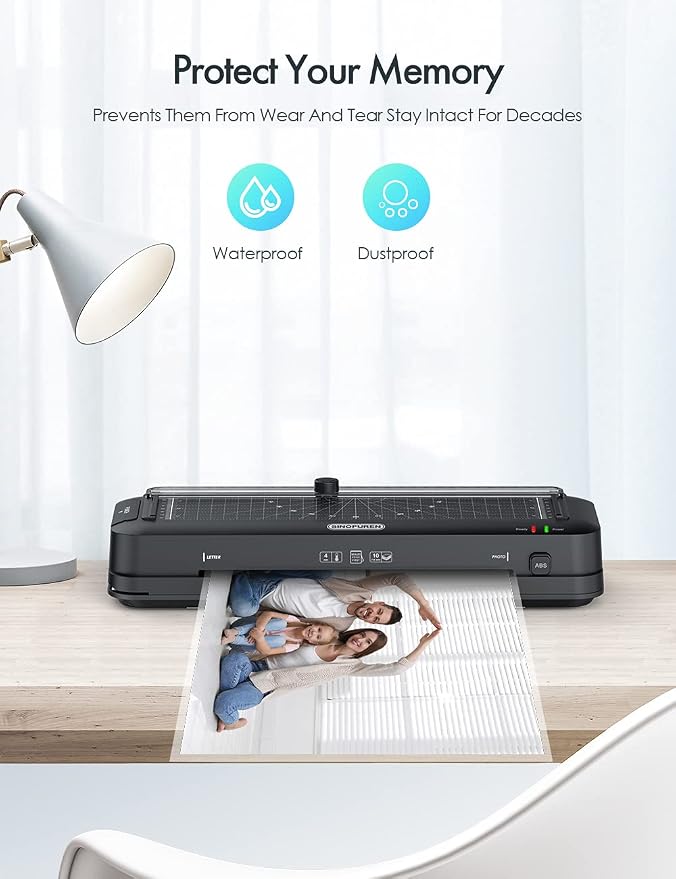 9-Inch Laminator Machine for Teachers & Home – All-in-One Jam-Free Laminator - Image 2