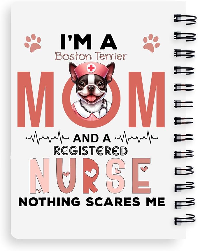 Ninety3POD I'm a Boston Terrier Mom and a Registered Nurse Nothing Scares Me - Image 2
