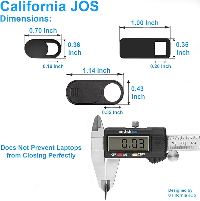 JOS California 9 Pack 0.03 inch Ultra Thin Webcam Cover Slide Camera Blocker - Image 7