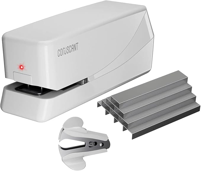 Coruscant Electric Stapler, No Jam Easy Reload, 25 Sheet Automatic Staplers by coruscant