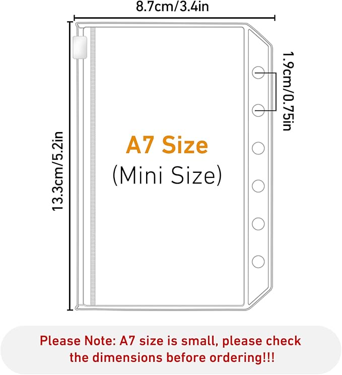 Antner 12pcs A7 Mini Binder Pockets - Image 2