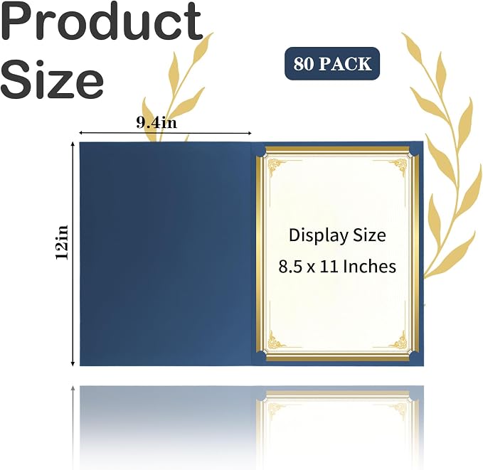 80 Packs Certificate Holders, Diploma Holders, Certificate Folders - Image 2