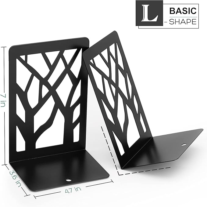 MaxGear Book Ends Tree Design Bookends - Image 5