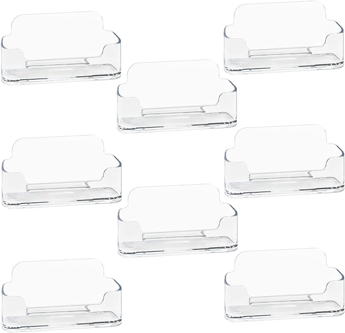 HSYMQ 8 Pack Acrylic Business Card Holder by HSYMQ