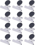 Strong Magnetic Clips, 12 Pack, 2 Inch, 50 mm, Refrigerator Magnet Clips by Makanu