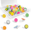30Pcs Cute Smiley Face Decorative Push Pins, Bulletin Board Tacks, Cork Board by rhinocats