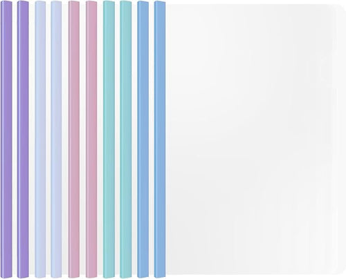 10 Sliding Bar Report Covers A4 Letter Holds 70 Sheets Multi Color | Sliding by Quadafy