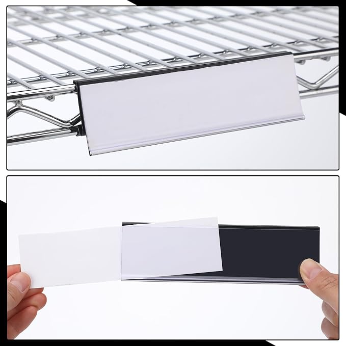 Kathfly 50 Pcs Wire Shelf Label Holders Compatible - Image 6