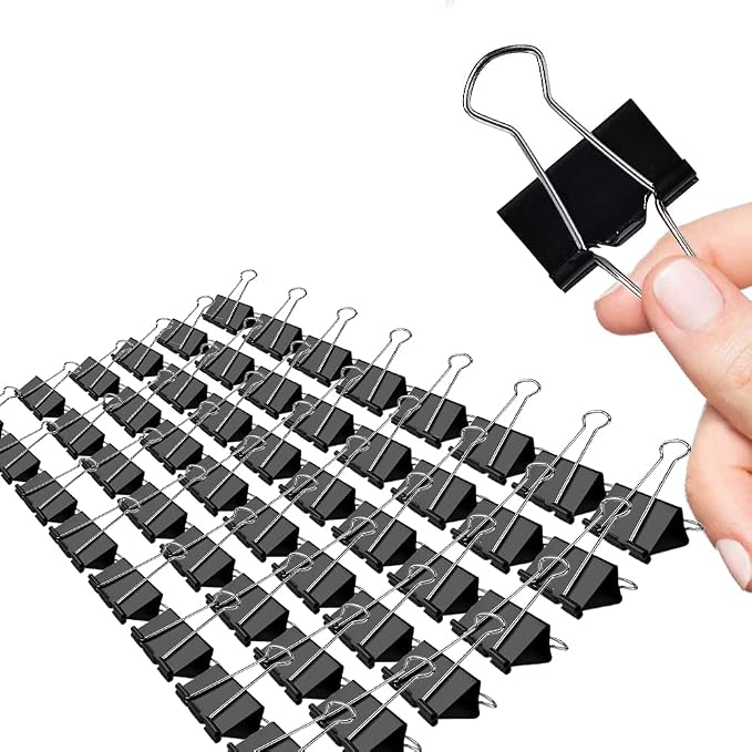 Medium Binder Clips, 72 Pack, 1-1/4 Inch, 1.25 Inch, Standard 32mm, Capacity - Image 8