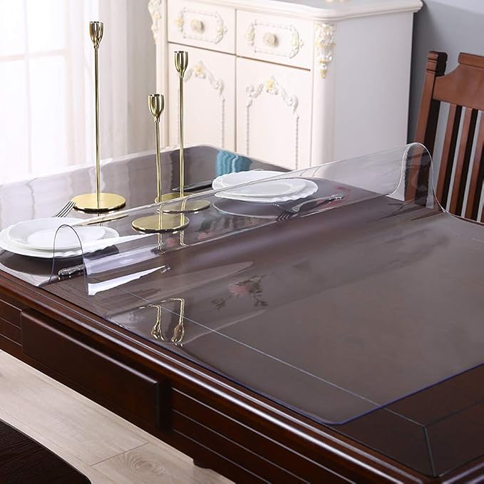 Clear PVC Desk Protector 15x19 Inch Crystal Plastic Table Cover Protector - Image 7