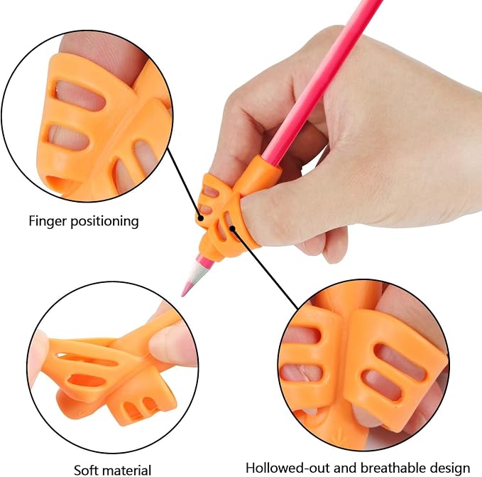 SANNIX 16 Pack Pencil Grippers for Kids Handwriting, Pencil Holder for Kids - Image 3