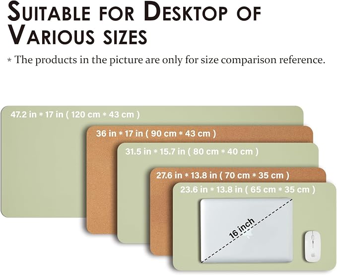 Cork Desk Mat - Small Dual-Sided Desk Pad - Image 5
