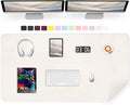 Large Desk Pad, 47.2" x 17" PU Leather Desk Mat by METEOROCK