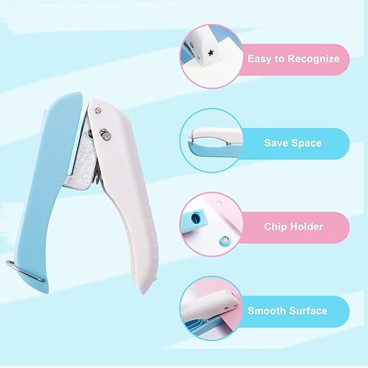 UCEC 2pcs Star Hole Punch 1/4 Inch Single Puncher, Paper Punches - Image 3