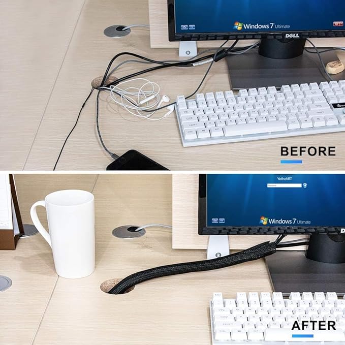 AGPTEK Cable Sleeve, 6.6ft - Image 7