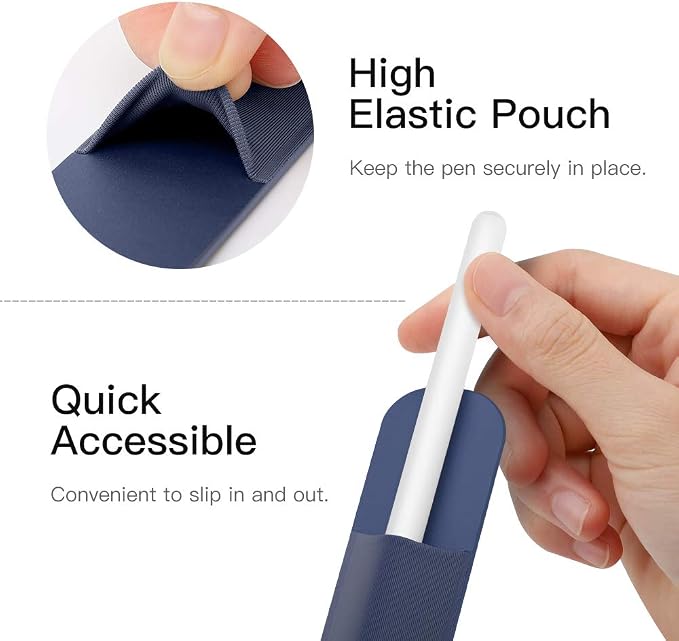 MoKo Pencil Holder Sticker Fit Apple Pencil Pro// 1st/ 2nd Generation, Elastic - Image 5