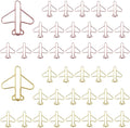 OWLFAVO 40pcs Airplane Shape Paper Clips by OWLFAVO