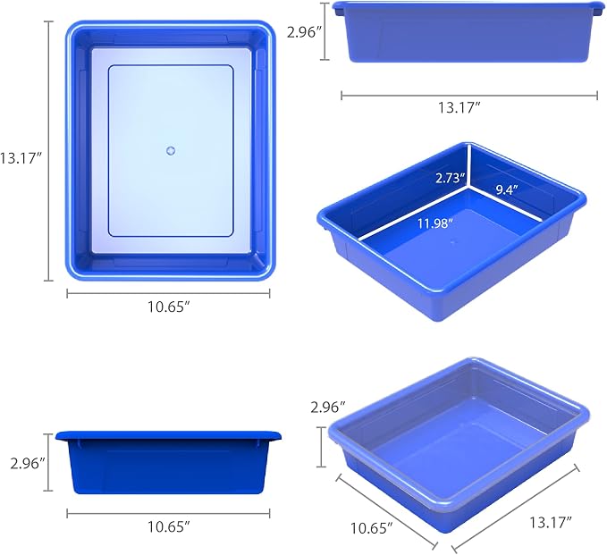 Storex Letter Size Flat Storage Tray – Organizer Bin - Image 11