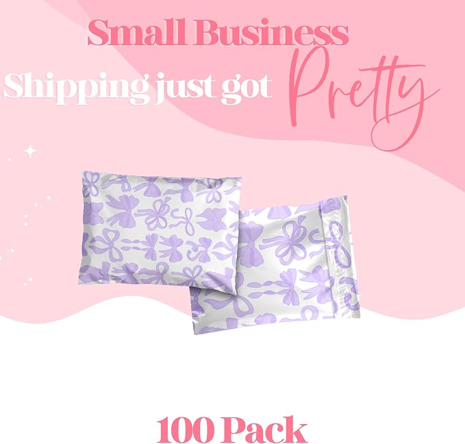 Pretty Package Store 6x9 Designer Poly Mailer 100 Pack Heavy Duty Waterproof - Image 2