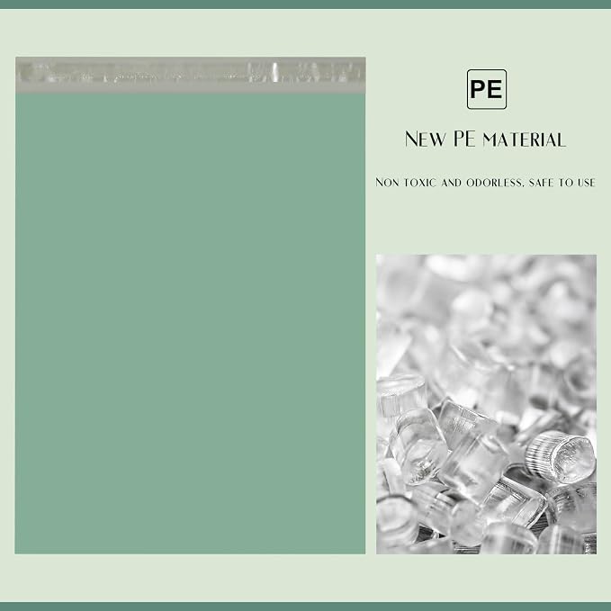 Metronic Poly Mailers 14.5x19 50PC Large Shipping Bags in Grayed Jade Green | - Image 5
