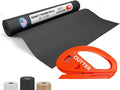 Black Kraft Paper Roll 24" x 1200" by IDLPackaging
