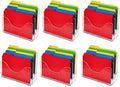 Azar Displays 250099-6PK Three Tier File and Brochure Desktop Wall Organizer by AzarDisplays