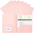 Aegero Plastic Folders with Pockets, Durable Heavy Duty File Folders with by Unknown