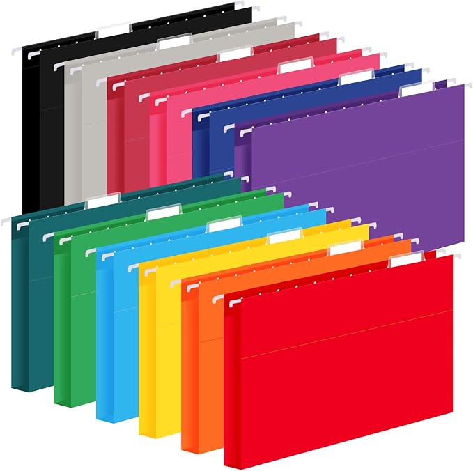 36 Pack Hanging File Folders, Letter Size by WEMEMORN