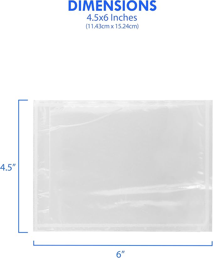 2000 Count 4.5" x 6" Shipping Label Envelopes, Top Loading - Image 3