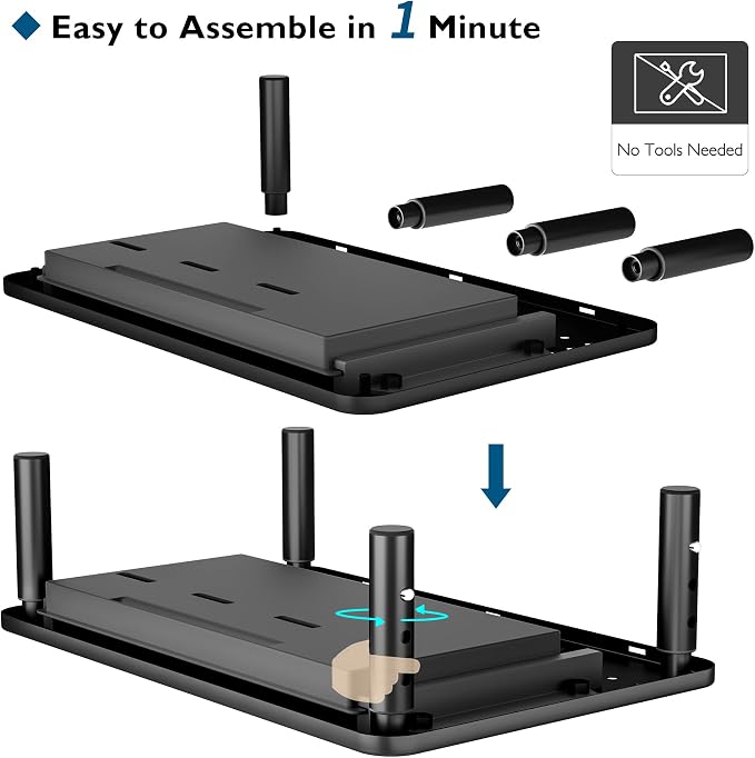 BONTEC 1 Pack Adjustable Monitor Stand Riser - Image 6