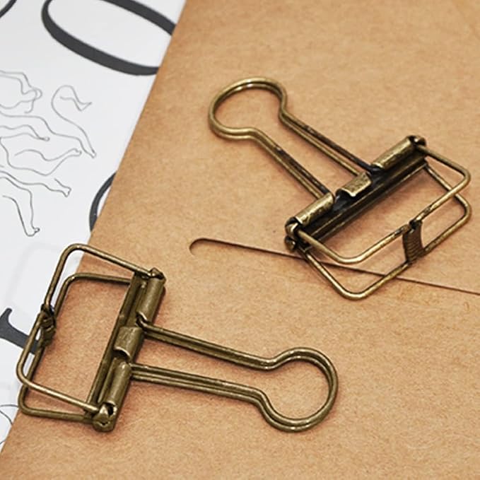 Small Binder Clips, 36 Pack, 3/4 Inch, Standard 19mm, Hollow Out Blue, Paper - Image 7