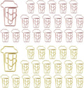 OWLFAVO 40pcs Coffee Cup Shape Paper Clips by OWLFAVO
