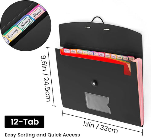 13 Pocket Accordion File Organizer - Image 2