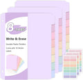 SKYDUE Durable Plastic 8-Tab Dividers, Big Tab Dividers by SKYDUE