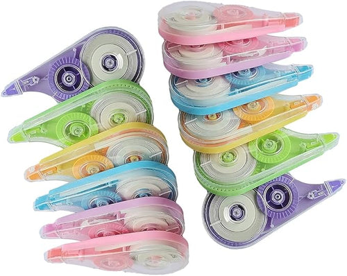 12PCS White Correction Tape, 39.4ft Each, Tear-Resistant Correction Tape by HeGangLy