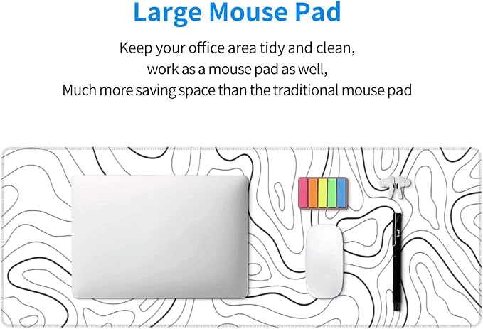 White Extended Gaming Mouse Pad - Image 5