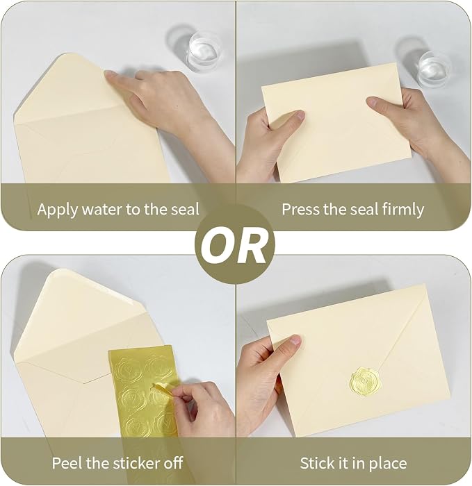 50 PCS Cream Colorful A7 Envelopes - Image 3