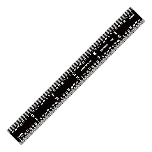 PEC Tools 6-inch Metal Ruler, Stainless Steel by PECTools
