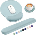 Sushret Mouse Pad and Keyboard Wrist Rest, 3-in-1 Gel Memory Foam Ergonomic by Sushret