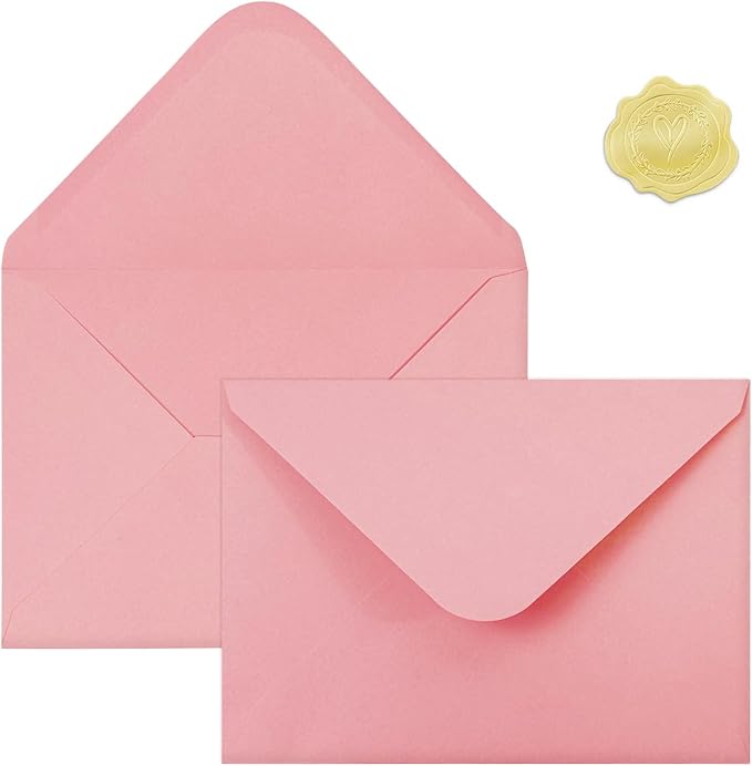 50 PCS Pink Colorful A7 Envelopes - Image 6