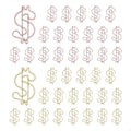 OWLFAVO 40pcs Dollar Shape Paper Clips by OWLFAVO