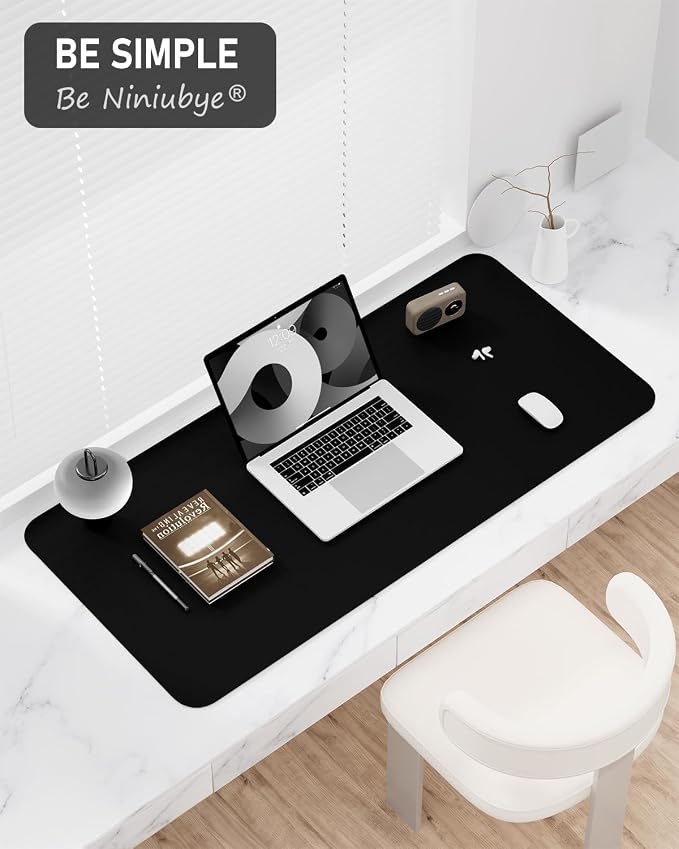 Desk Pad, 23.6" x 13.8" PU Leather Non-Slip Desk Mat Large Mouse Pad - Image 7