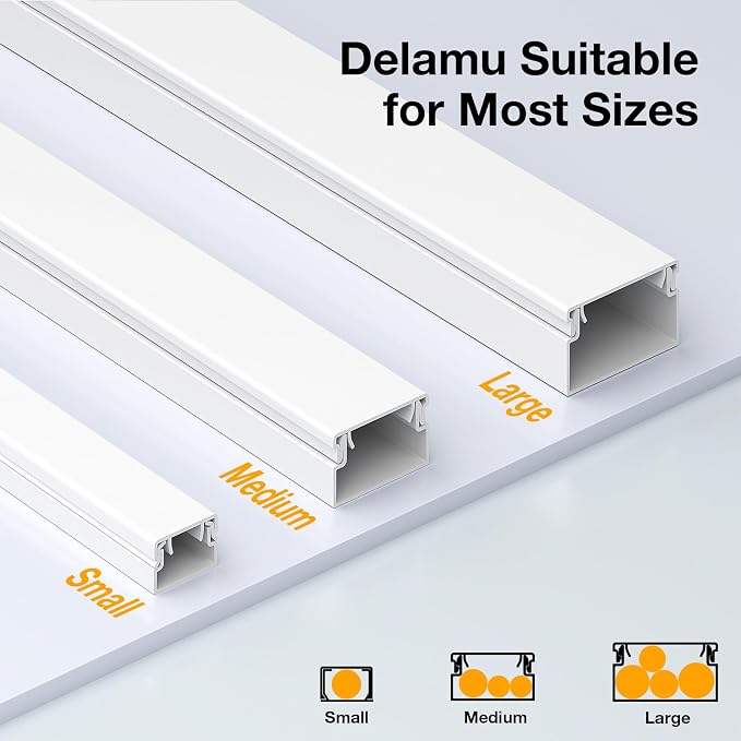 Delamu Cable Hider, 315in Cord Hider Cord Covers - Image 6