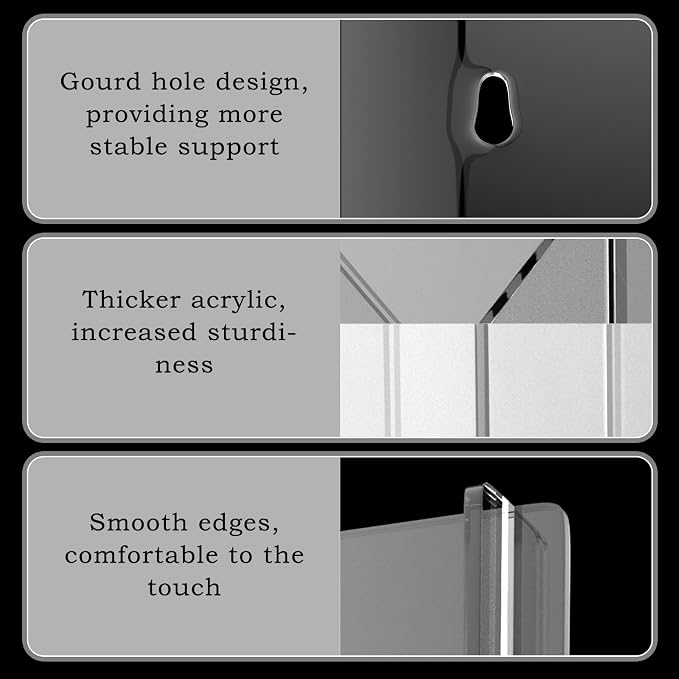 Acrylic Brochure Pamphlet Holder, 12 Pamphlet Holders, Trifold Flyer Rack - Image 8