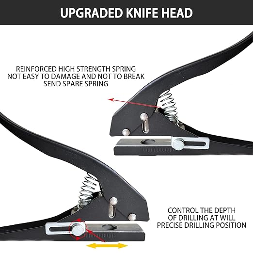 Single Hole Punch, Heavy Duty Single Hole Punch Hole Punches Portable Hand Held - Image 3