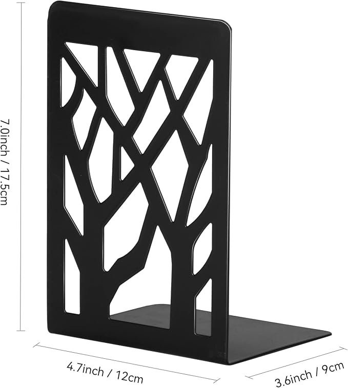 Book Ends, Bookends for Shelves, Book Ends for Heavy Books, Book Stoppers for - Image 4